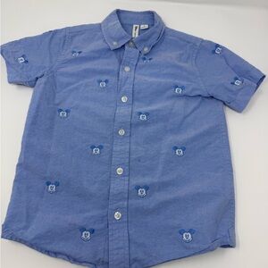 Janie and Jack Boys Polo 5T Blue Disney Mickey Mouse Short Sleeve